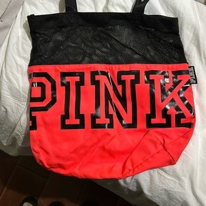 VS Pink mesh top tote bag